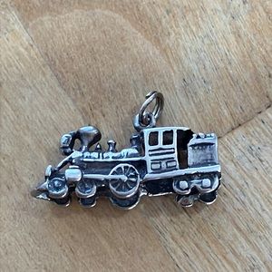 Sterling Silver Train Engine Charm